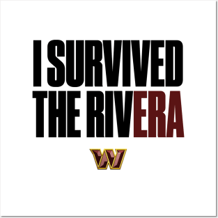 I Survived the Rivera Black Text Posters and Art